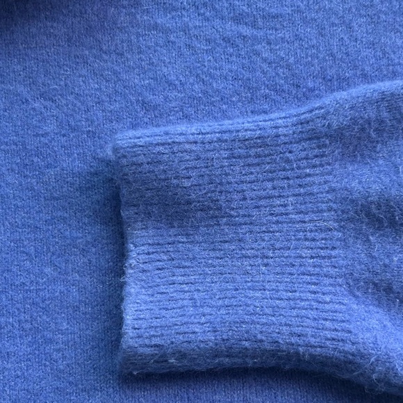 ZARA warm happy oversized turtleneck sweater in blue/peri - Picture 3 of 4